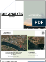 Designing the School of Architecture Site Analysis