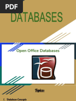 Databases Intro