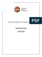 The Global Alliance For Vitamin A (GAVA) : Strategic Plan 2016-2020