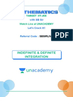 Indefinite & Definite Integration: With SB Sir