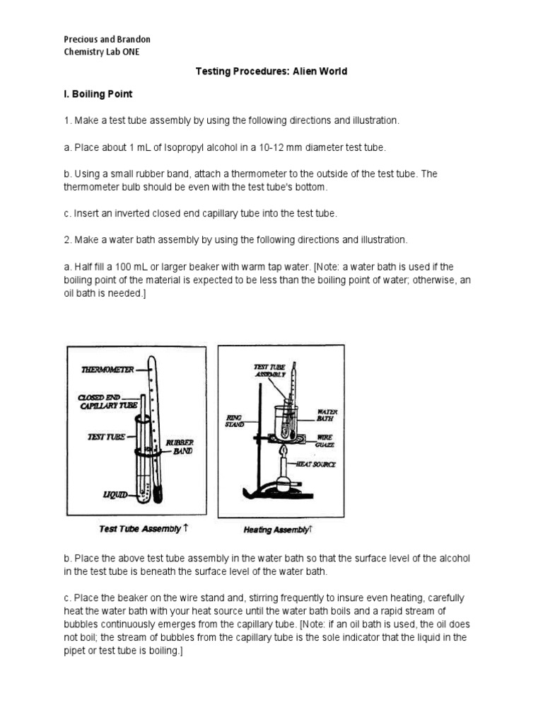 Testing Boiling Points of Liquids | PDF | Boiling | Liquids
