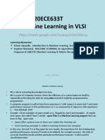 20ECE633T Machine Learning in VLSI