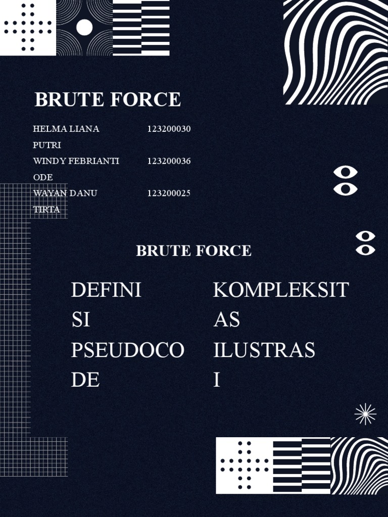 Brute Force Algorithm | Download Free PDF | Algorithms And Data ...