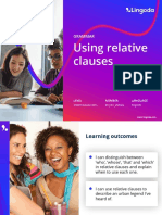 Using Relative Clauses