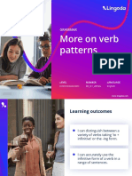 More On Verb Patterns