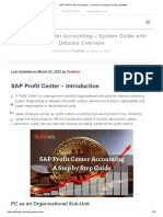 SAP Profit Center Accounting - Overview and System Guide - Skillstek