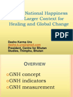 Gross: National Happiness As A Larger Context For Healing and Global Change