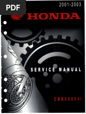 CBR600 F4i 01-03 Service Manual English | PDF
