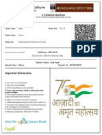 E-Ticket For Red Fort: Important Information