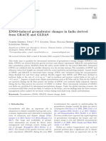 ENSO-induced Groundwater Changes in India Derived From GRACE and GLDAS