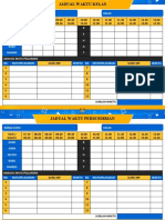 Jadual Waktu Kelas & Persendirian