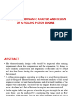 Aero Thermodynamic Analysis and Design of A Rolling Piston Engine