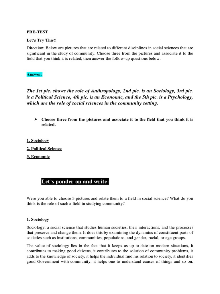 Pre-Test - Mod 2 - Cesc | PDF | Social Sciences | Economics
