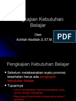 Pengkajian Kebutuhan Belajar