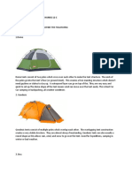 De Olazo Activity Types of Tent