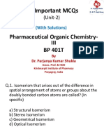 27 Important MCQs on Stereoisomerism