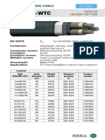 Medium Voltage Cable Specs and Standards for 12/20 kV AHXCMK-WTC