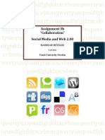 Social Bookmarking Websites, "ASSIGNMENT 3b - SOCIAL SOFTWARE AND WEB 2.00"