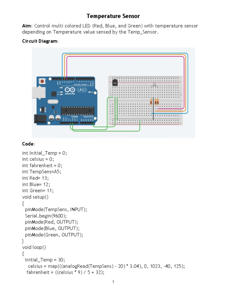 DTW-2-Arduino Lab - Manual | PDF | Fahrenheit | Arduino