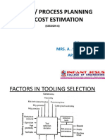 Me8793 / Process Planning and Cost Estimation: BY Mrs. A - Sylvia Anita Ap/Mech