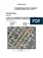 0. Resumen Ejecutivo Saneamiento Jr. Aewquipa