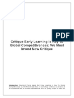 Critique Early Learning Is Key To Global Competitiveness We Must Invest Now Critique