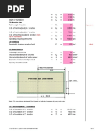 Pump Foundation 1.0 Foundation Data.: (From Top of Foundation)