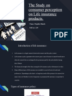 The Study On Consumer Perception On Life Insurance Products