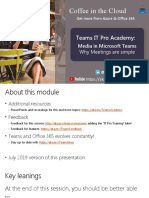 Coffee in The Cloud: Teams IT Pro Academy
