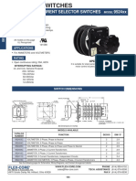 Voltage and Current Selector Switches 9524xx: Features