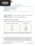 STUDENT'S NAME - Manish Kumar Student'S Uid - 20Bcs7420 Class and Group - 20cse10 - B Semester - 2