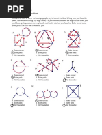 Part 1: For Each of These Vertex-Edge Graphs, Try To Trace It (Without Lifting Your Pen From The