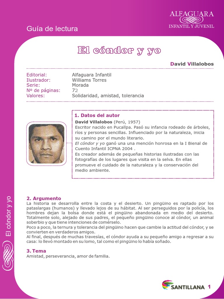 El cóndor y yo: guía de lectura infantil | PDF | Habitat