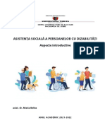 Lectia 1a - Asist. Soc. A Pers. Cu Dizabilitati - Aspecte Introductive