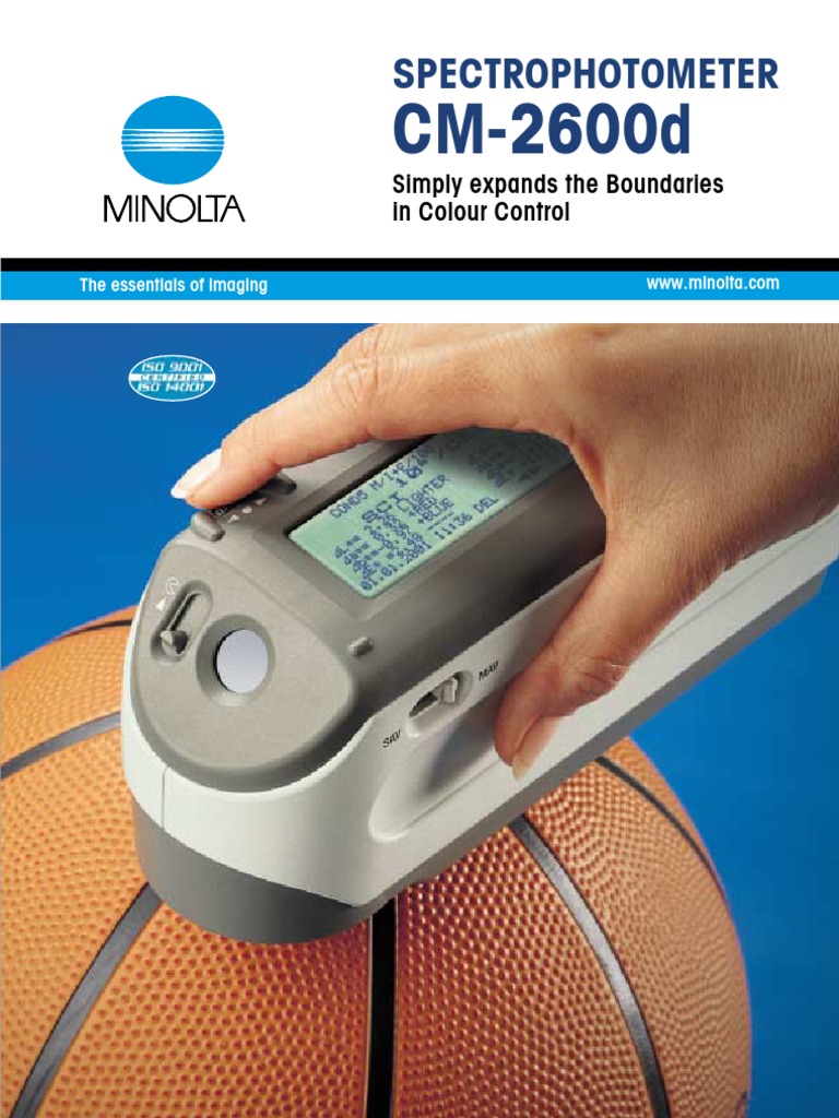 CM2600dSpectrophotometer Quality Assurance Spectrophotometry