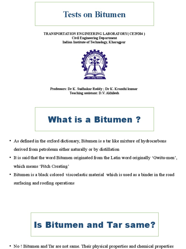 Tests on Bitumen Materials | PDF | Asphalt | Emulsion