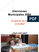 Elecciones Alcaldes 2004, Final