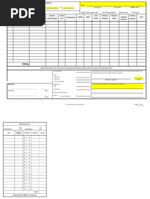 KGS Expense Form Template