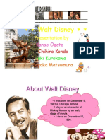 Walt Disney : Presentation by