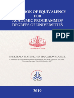 Academic Programmes and Degrees: Guidelines for Recognition and Equivalence