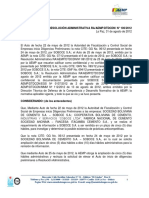 Resolucion Administrativa Ra Aemp DTDCDN N 100 2012
