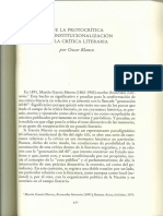 Oscar Blanco. de La Protocrítica a La Institucionalización de La Crítica Literaria (Pág 451)