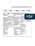 Estrategias Para Lectura Diaria de Plan Lector