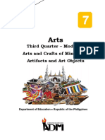 ARTS7 Q3 M3 Arts and Crafts of Mindanao Artifacts and Art Objects v4
