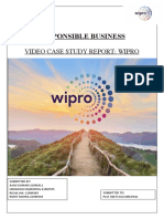 Responsible Business: Video Case Study Report: Wipro