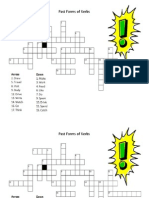 Crossword Puzzle Past Forms