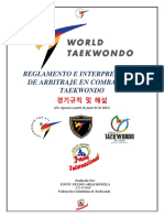 World Taekwondo 2022 Reglas de Competencias e Interpretacion