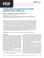 Clothing Attribute Recognition Based On RCNN Framework Using L-Softmax Loss