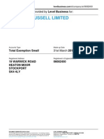 Heeley & Russell Limited: Annual Accounts Provided by Level Business For