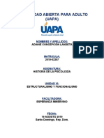 Historia de La Psicologia Unidad 6 UAPA